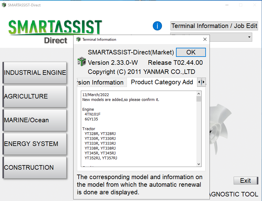 2024 Diagnostic Laptop & Interface Kit For YANMAR With Latest DIAGNOSTIC Software SmartAssist - SA-DIRECT