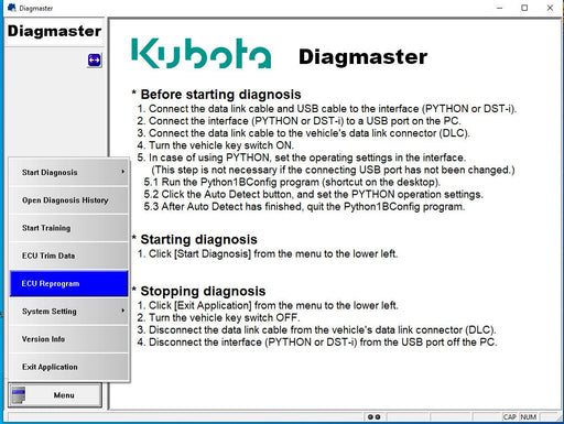 KUBOTA \ TAKEUCHI Diagmaster Diagnostic Software 2022  - Full Online Installation And Activation Service !