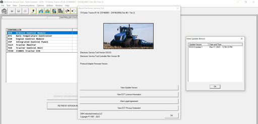 New Holland Case Electronic Service Tools CNH EST 9.8 Diagnostics Software - Engineering Level 2023