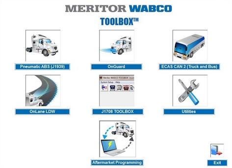 Meritor WABCO TOOLBOX 12.3.1 - ABS And Hydraulic Power Brake (HPB) Diagnostics Software