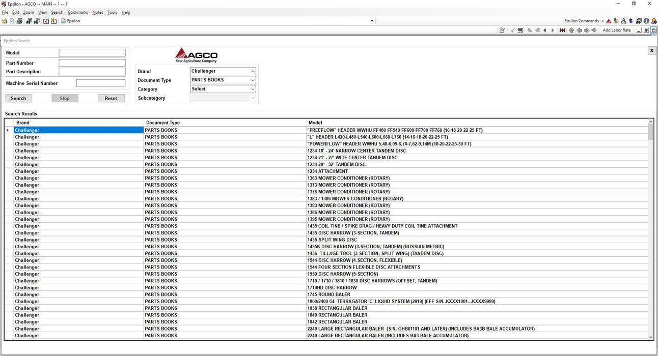 AGCO Agricultural EPC & Service Info ALL Database NA North America 03/2021- Online Installation Service