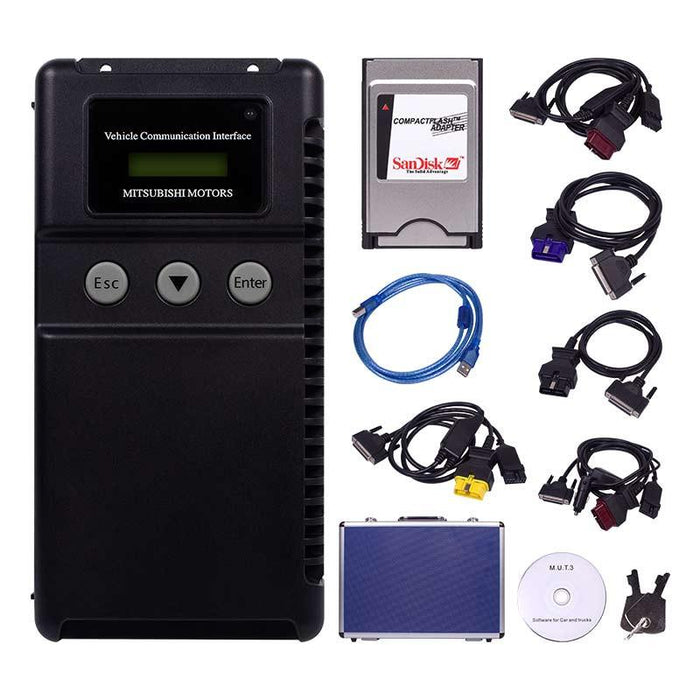 Mitsubishi MUT-3 Car and Truck Diagnostic Tool Kit / Mitsubishi MUT III Adapter With Coding Options - Software Installation Included !