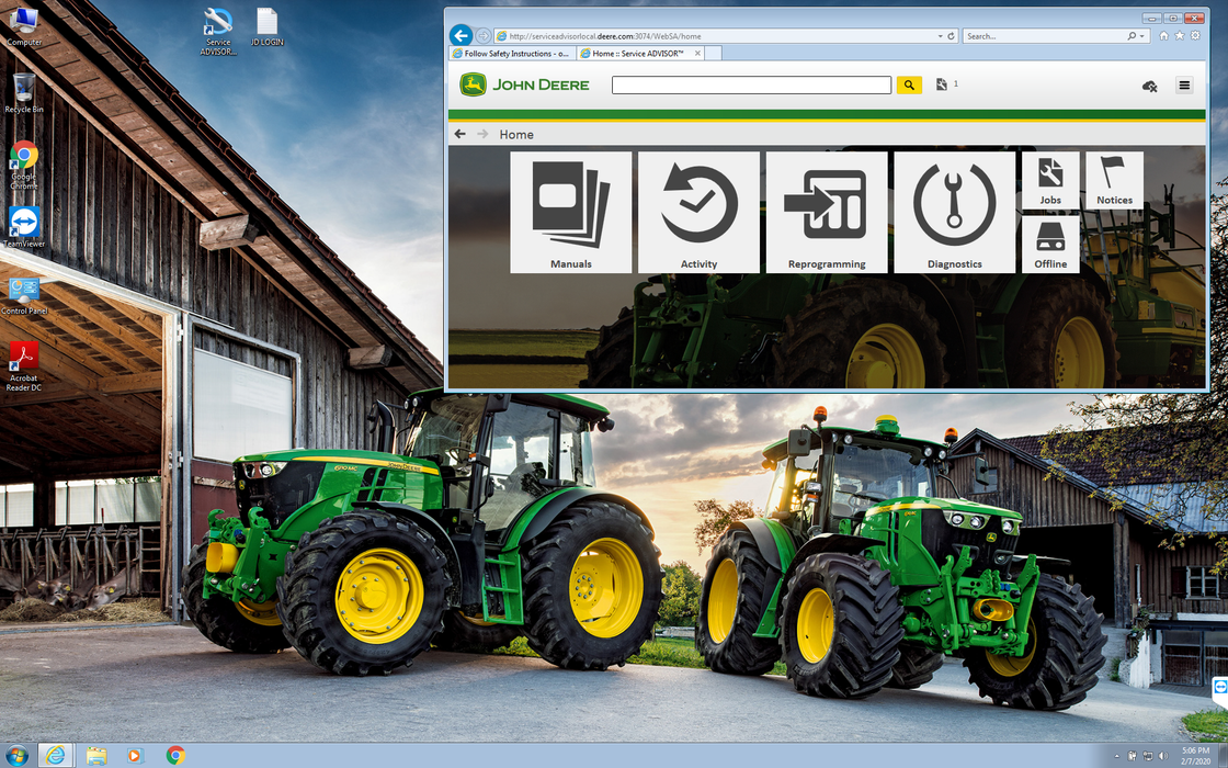 Dealer Level Farm & Agriculture Diesel Diagnostic Bundle for John Deer —  Diesel Laptops