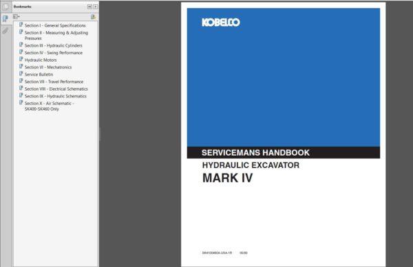 KOBELCO Construction Machinery Service Library Latest 2019 - PDF Service Manuals Complete Set !