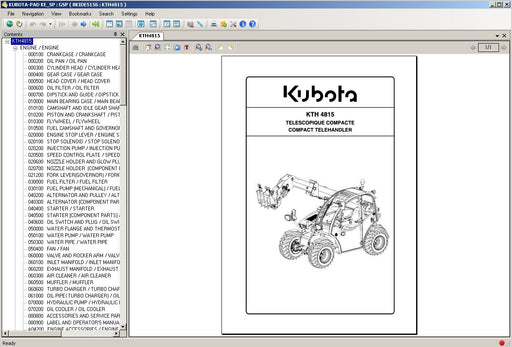 Kubota EPC Tractor, Construction, Power Products, Utility Vehicle, Turf [06.2021] GERMAN