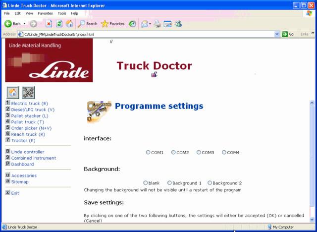 Linde Truck Doctor v2.01.05 - Forklit Diagnostic Software & Wiring Diagrams 2016