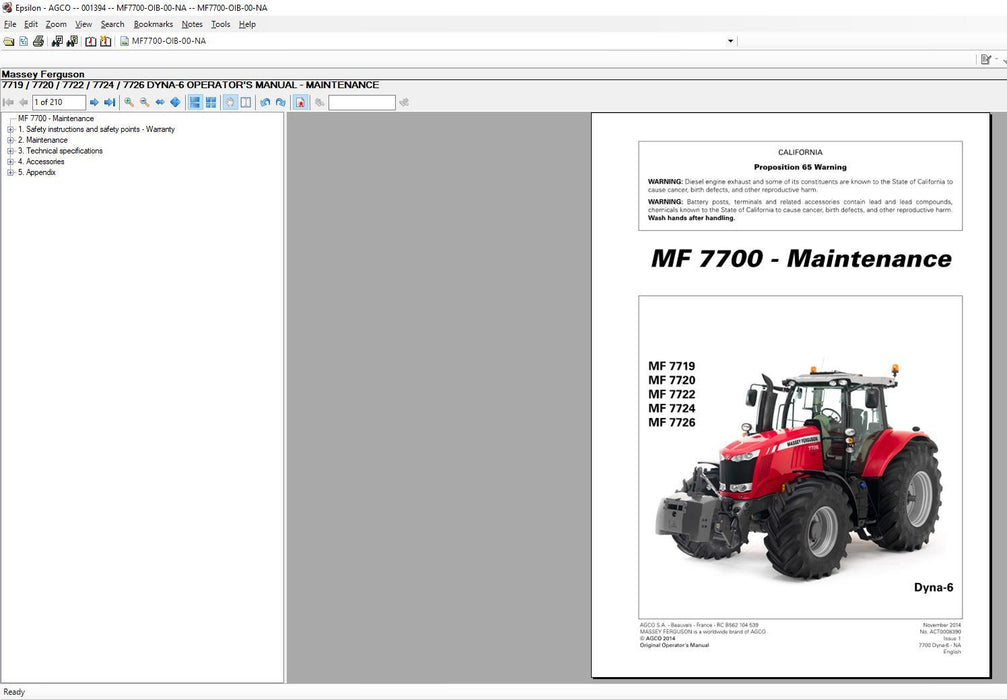 AGCO Agricultural EPC & Service Info ALL Database EU-UK Latest 2021 -ALL Parts & Service Manuals !