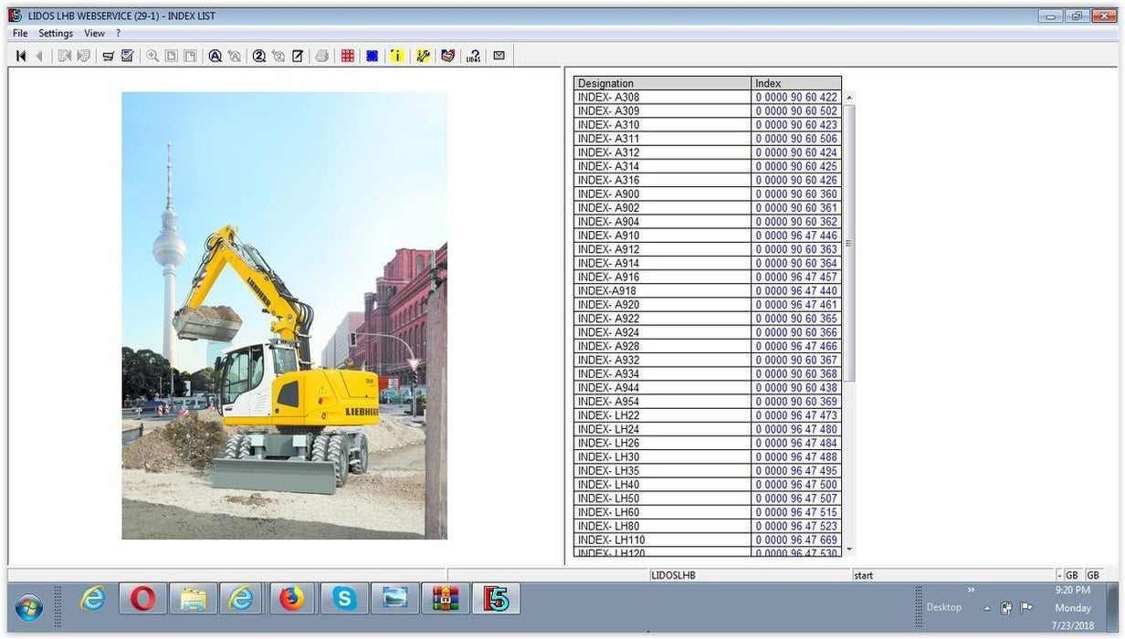Liebherr Lidos Online EPC 07.2020 - Parts Catalog Manual For All Models Up & Include 2021