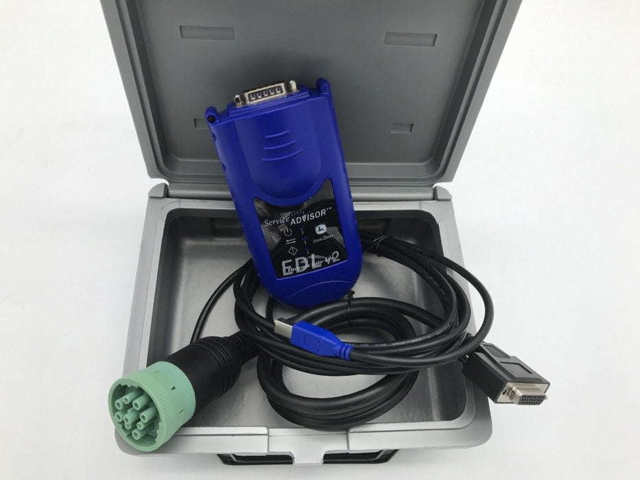 Genuine John Deer Diagnostic Kit EDL v2 (Electronic Data Link v2) Diagnostic Adapter - Include Latest Service Advisor 5.3.210 Software 2023