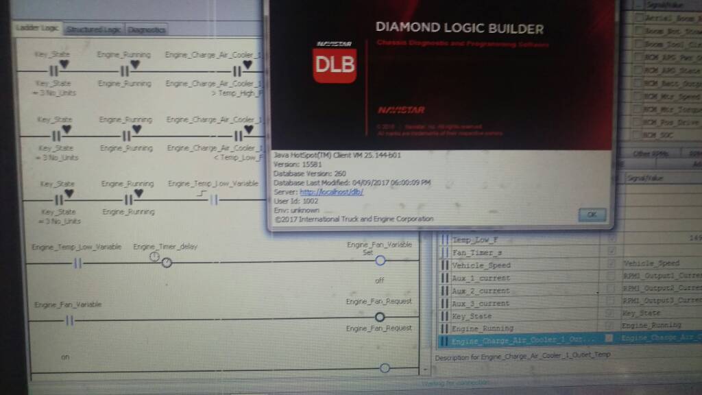 Internationall Diamond Logic Builder (DLB) 12\2022 Diagnostic Software - Level3 - All Parametres & Options Enabled