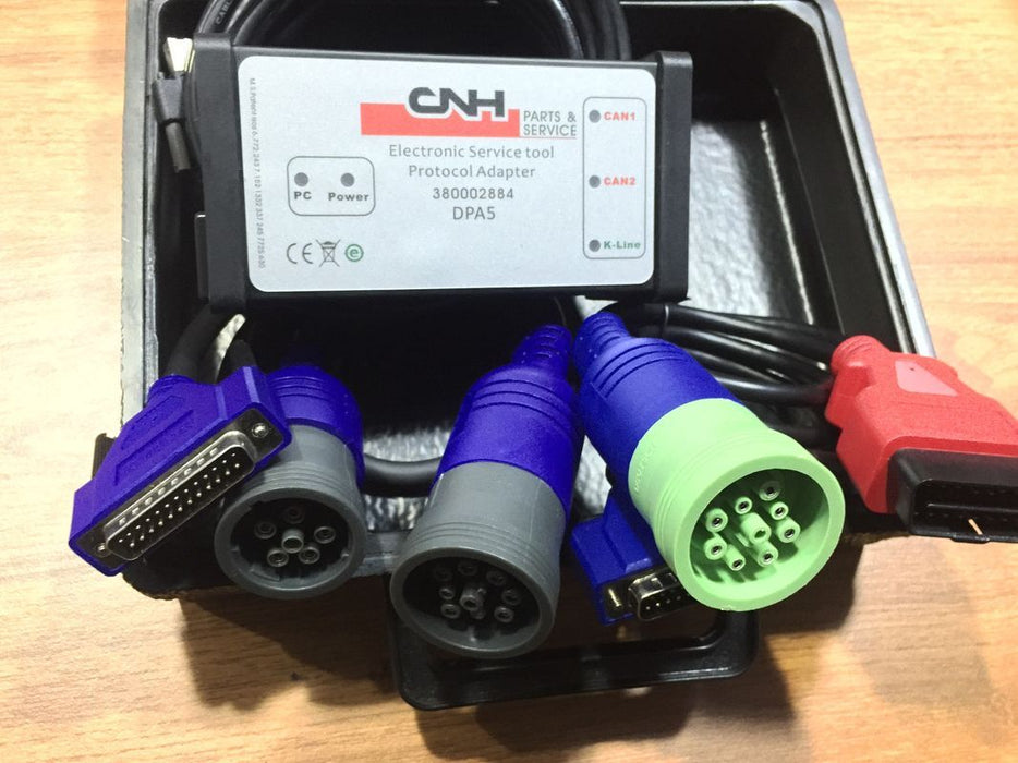 CASE / STEYR / KOBE-LCO - CNH Est DPA 5 Diagnostic Kit Diesel Engine Electronic Service Tool Adapter 380002884-Include CNH 9.7 Engineering Software 2023- 499$ Value !