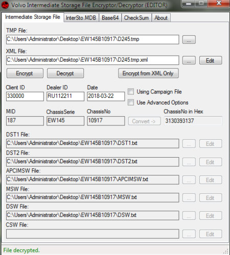 Volvos Excavator EW145B MID 187 - Construction Equipment Flash File