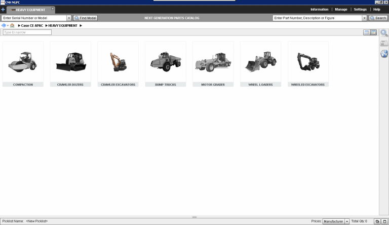Case NGPC Construction CE Next Generation NA North America 2019 EPC All Models Parts Catalogs - Image 5