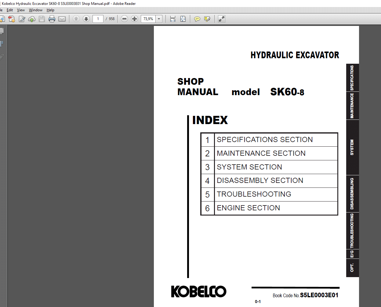KOBELCO Construction Machinery Service Library Latest 2019 - PDF Service Manuals Complete Set ! - Image 7