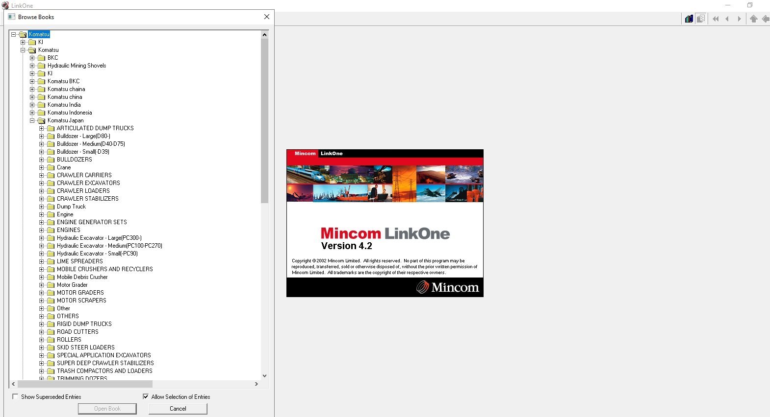 Komatsu LinkOne Parts Catalog EPC - JAPAN Parts Manual Software All Models & Serials Up To 2019 - Image 1