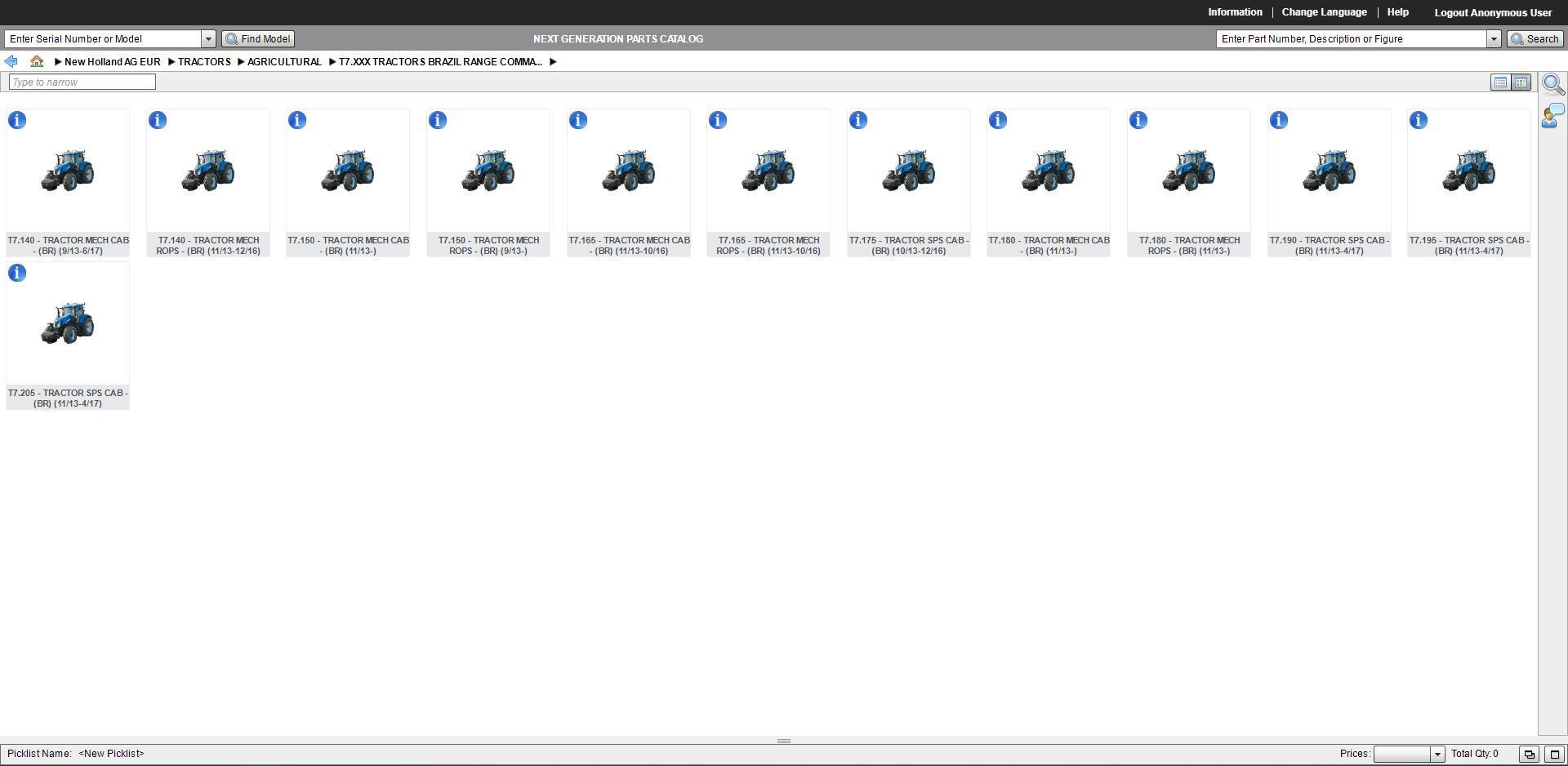 New Holland NGPC Next Generation Agricultural AG Europe 2019 EPC -All Models & Serials Up To 2020 Parts Manuals - Image 2