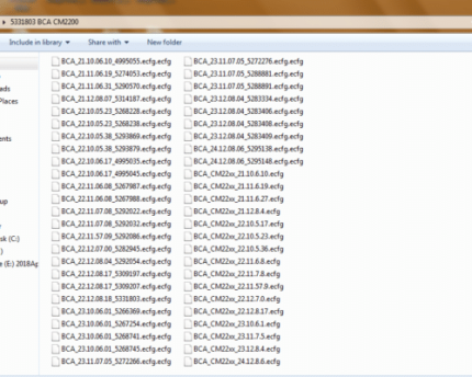 Cumins Calterm 5331803 Bca CM2200 Ecfg Meta File Collection
