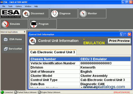 PACCAR ESA Electronic Service Analyst v4.4.9.259
