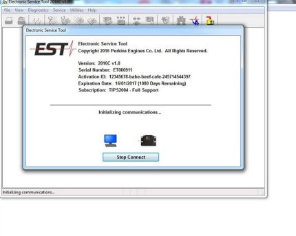 Perkins Est 2016C Electronic Service Tool