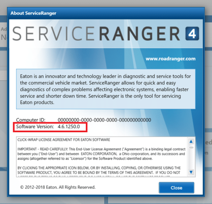 Eaton Service Ranger v4.6 Engineering Version 2020