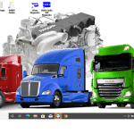 PACCAR Davie 4 - MX Engine Diagnostic Kit Software & Cf-54 Laptop