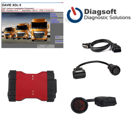 Peterbilt Kenworth Paccar VCI 2 Interface & Davie Software KIT
