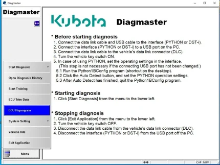 KUBOTA /TAKEUCHI DIECI CNH Manitou Carrier Diagmaster Diagnostic Software Latest 2025