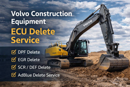 Volvo CE Construction Equipment ECU Delete Tuning Service DEF DPF EGR SCR